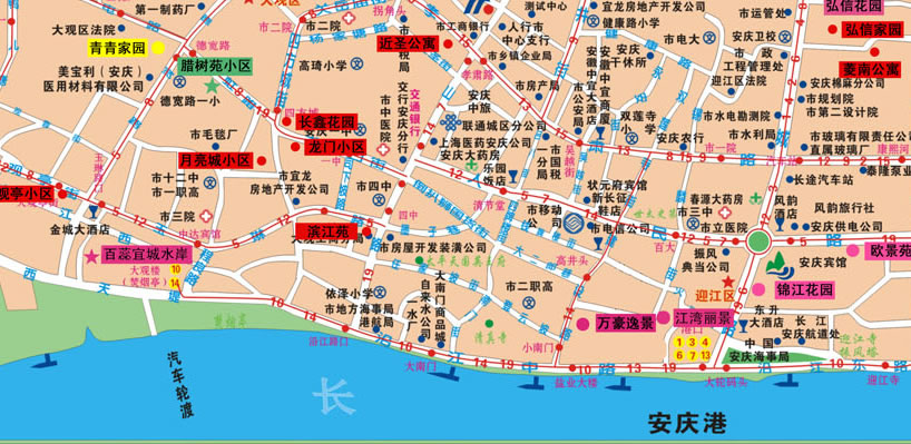 安庆地图